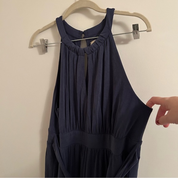 *Anthropologie* Moulinette Soeurs size L women’s blue jumpsuit EUC! GORGEOUS! - Picture 3 of 7